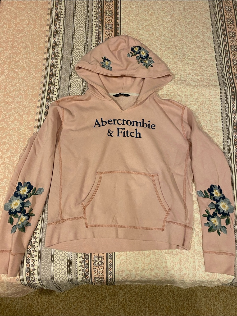 Abercrombie embroidered hoodie